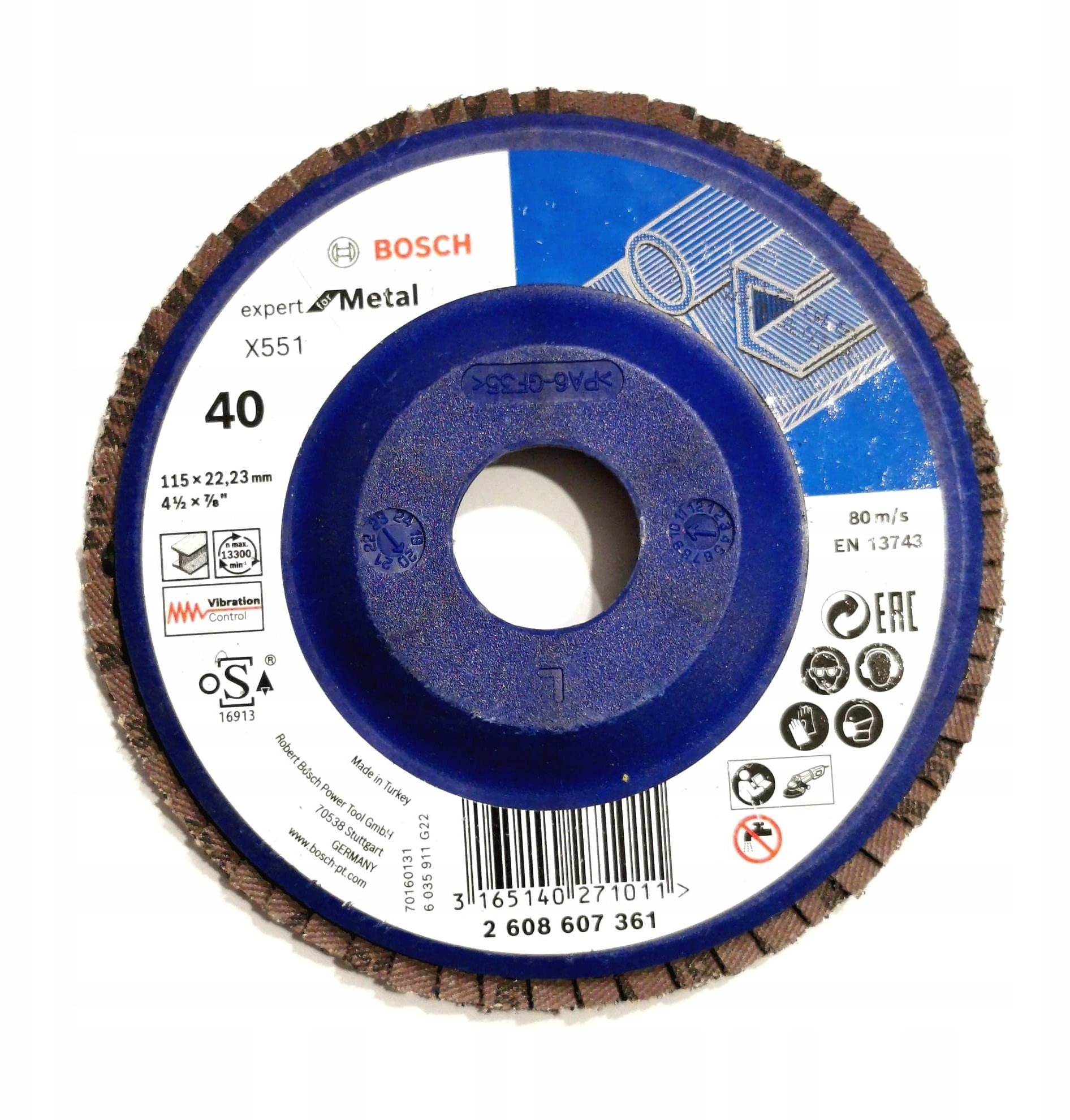 FLAP D. PROFI F/METAL 115X40 PROSTA