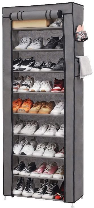 Duża składana szafa tekstylna, materiałowa szafka na buty, regał, stojak XL