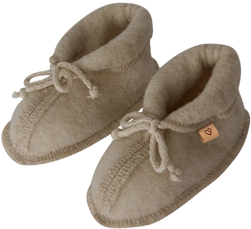 Zaffiro - Buciki dziecięce Wełna premium - Brown Rozmiar M (6-12m.)