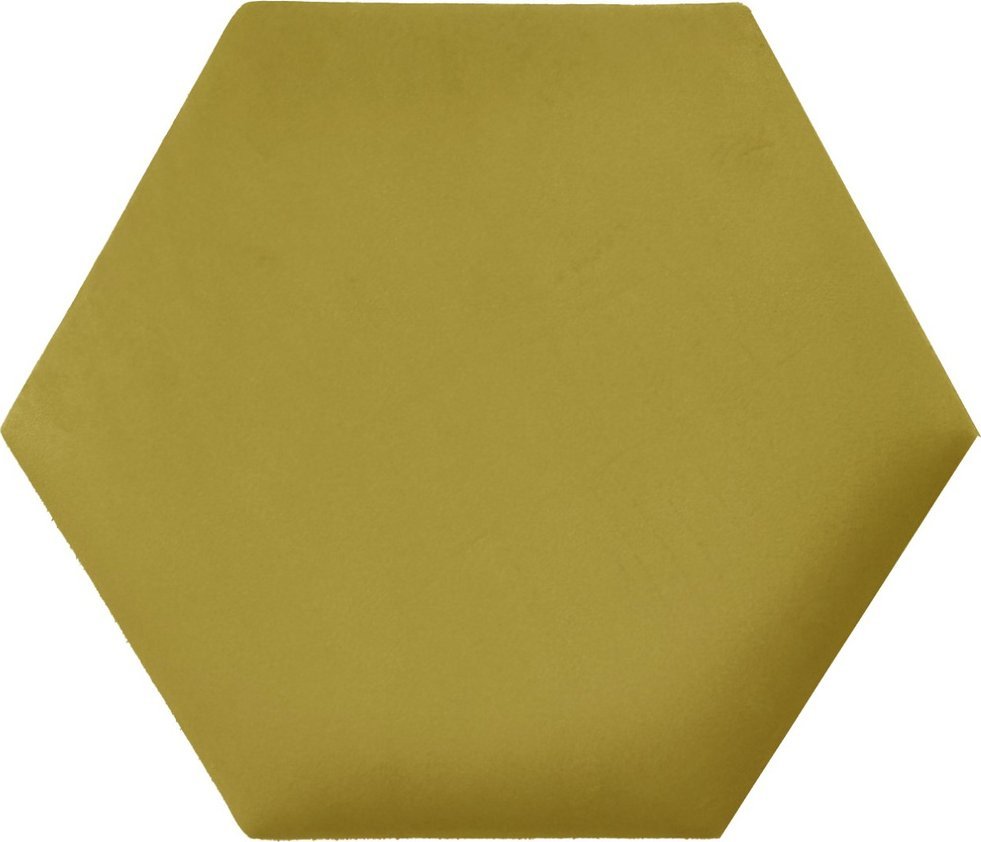 Panel tapicerowany heksagon 50cm Magic Velvet 2234 (Żółty) 50x43,3
