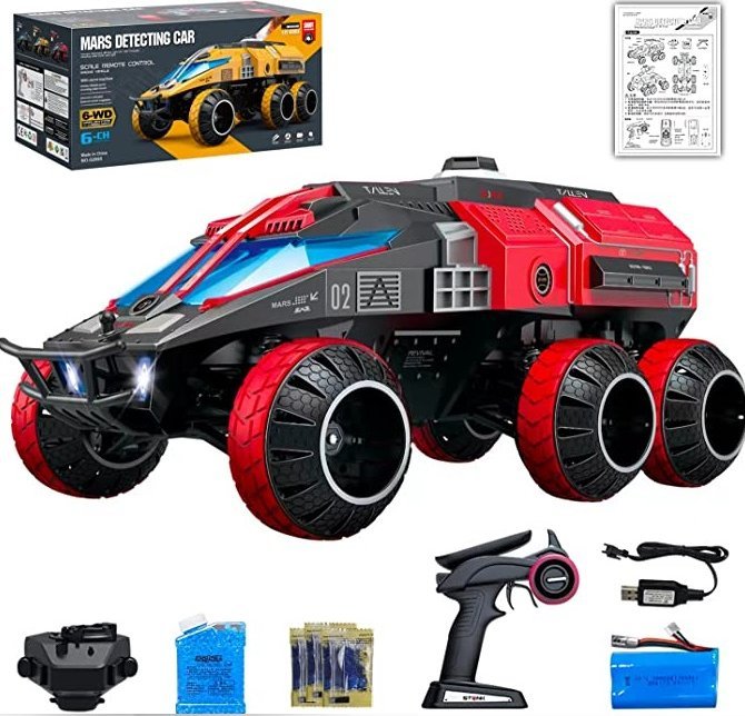 RACENT Crawler Terenowy Monster Truck 6WD 1/12 G2065 880RB2 - silnik szczotkowy / kolor czerwony