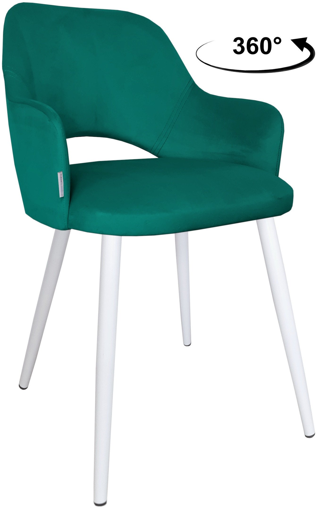 Krzesło obrotowe Milano podstawa biała MG20