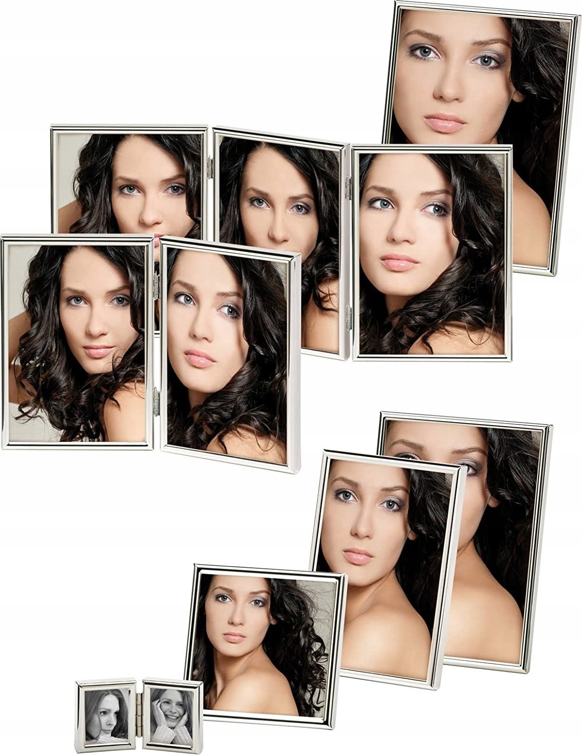 Ramka Walther Chloe silver 3x13x18 Portrait Triple Frame WD338S
