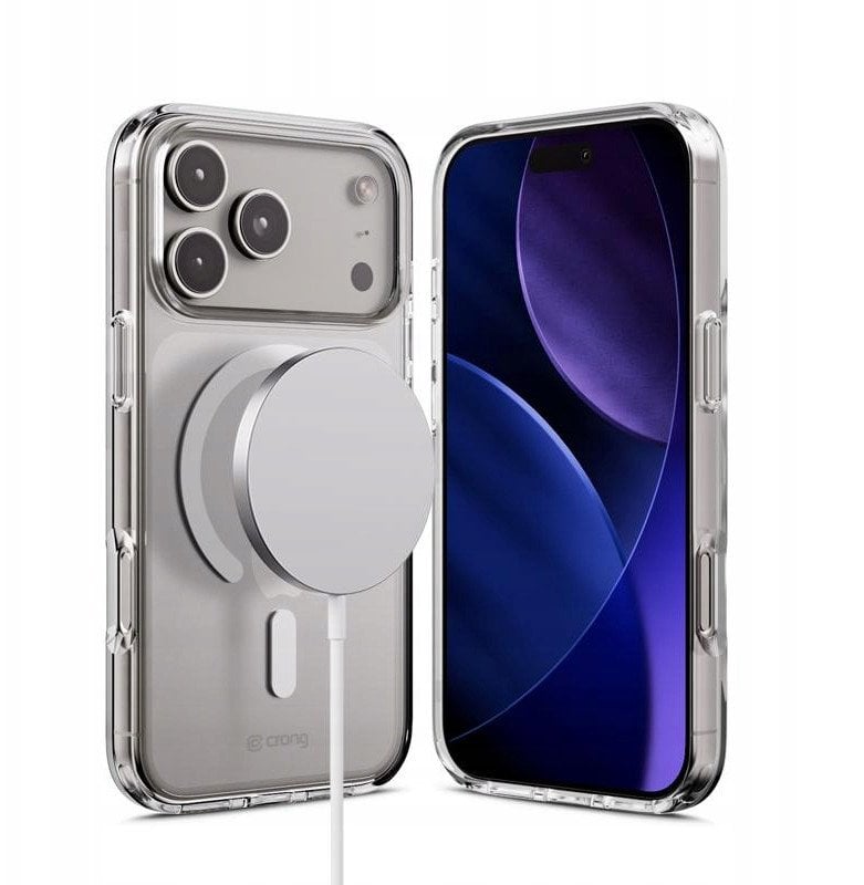 Crong Clear MAG Cover - Etui MagSafe iPhone 17 Pro (przezroczysty)