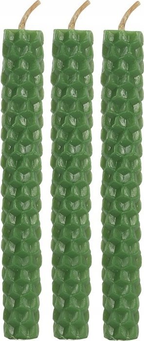 Zielona świeca z wosku pszczelego rytualna 6 szt