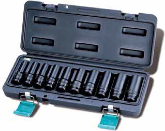 Honiton Zestaw nasadek udarowych 6-kątnych 1/2" 11-24mm długich 10szt. (H4002)