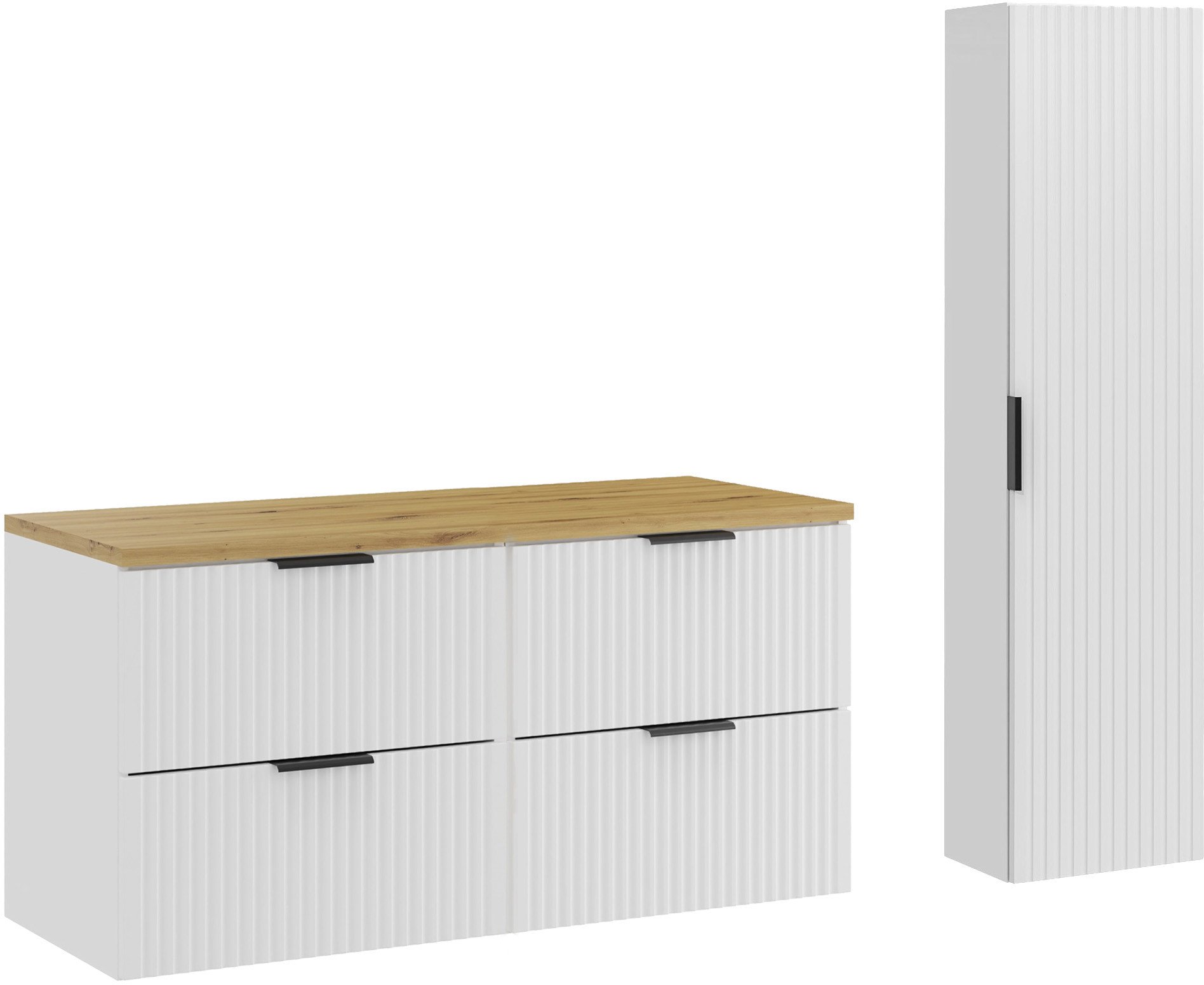 Zestaw meblowy 120cm z blatem i Szafką wysoką