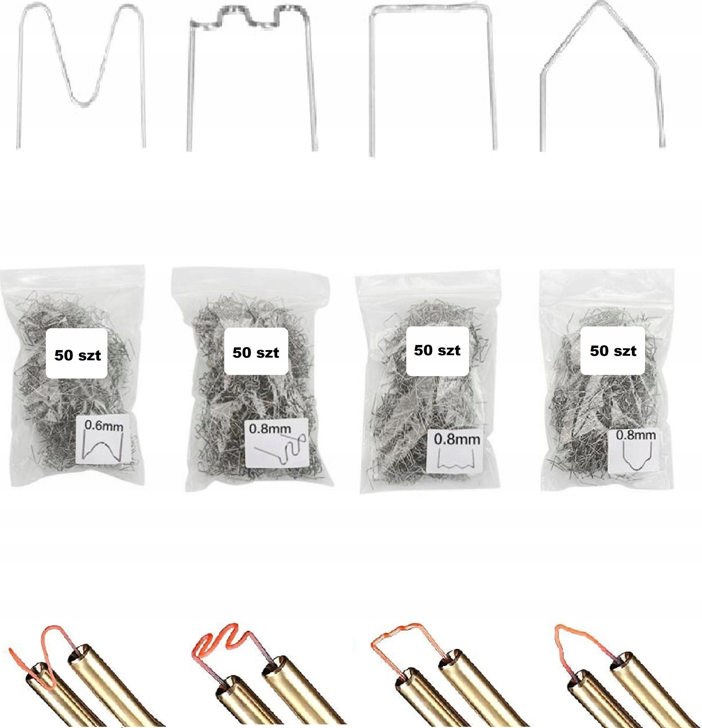 Delphi Tools ZSZYWKI do Zgrzewarki Plastiku 200 szt. 0.6/0.8mm