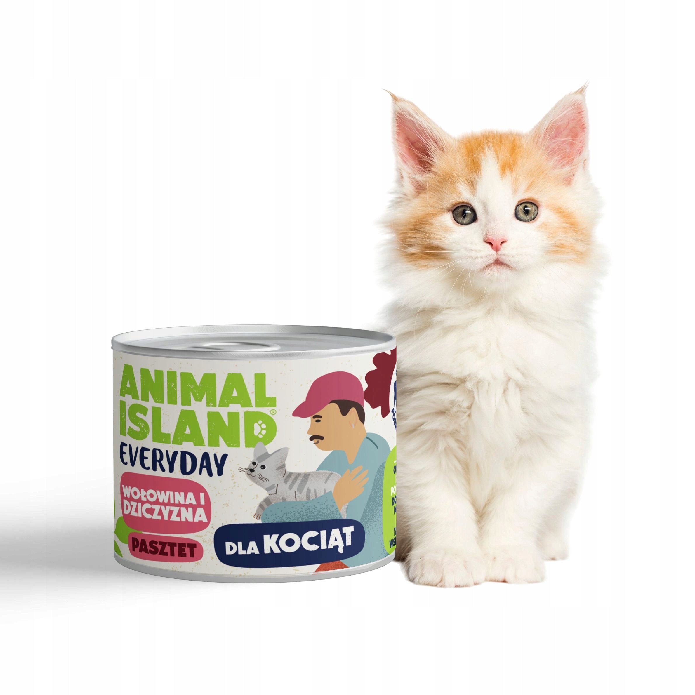 ANIMAL ISLAND wołowina/dziczyzna dla kociąt 185g