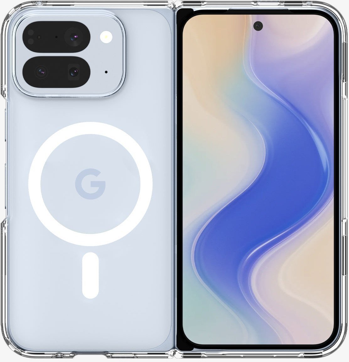 Spigen Ultra Hybrid MagSafe, clear white - Google Pixel 10 Pro Fold