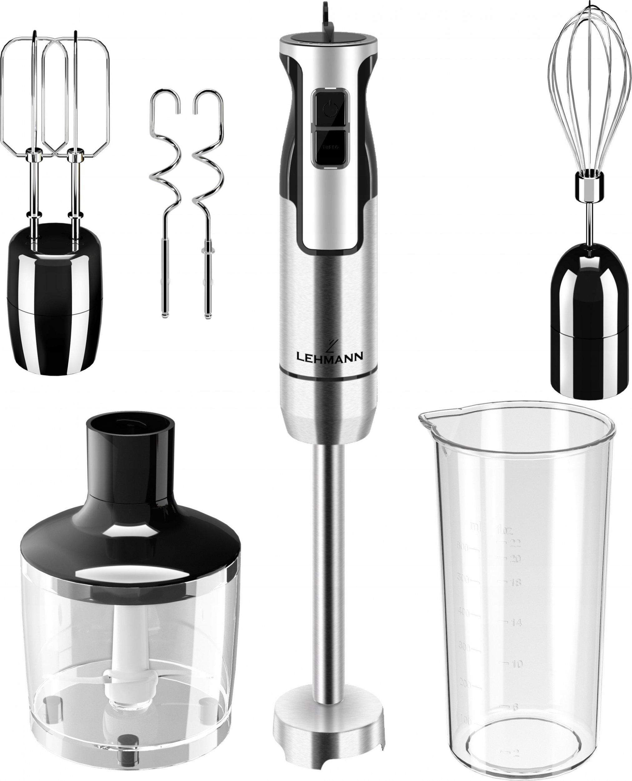 Blender Lehmann BLENDER WIELOFUNKCYJNY RĘCZNY ROZDRABNIACZ MOCNY 1200W MIKSER nowe ostrze