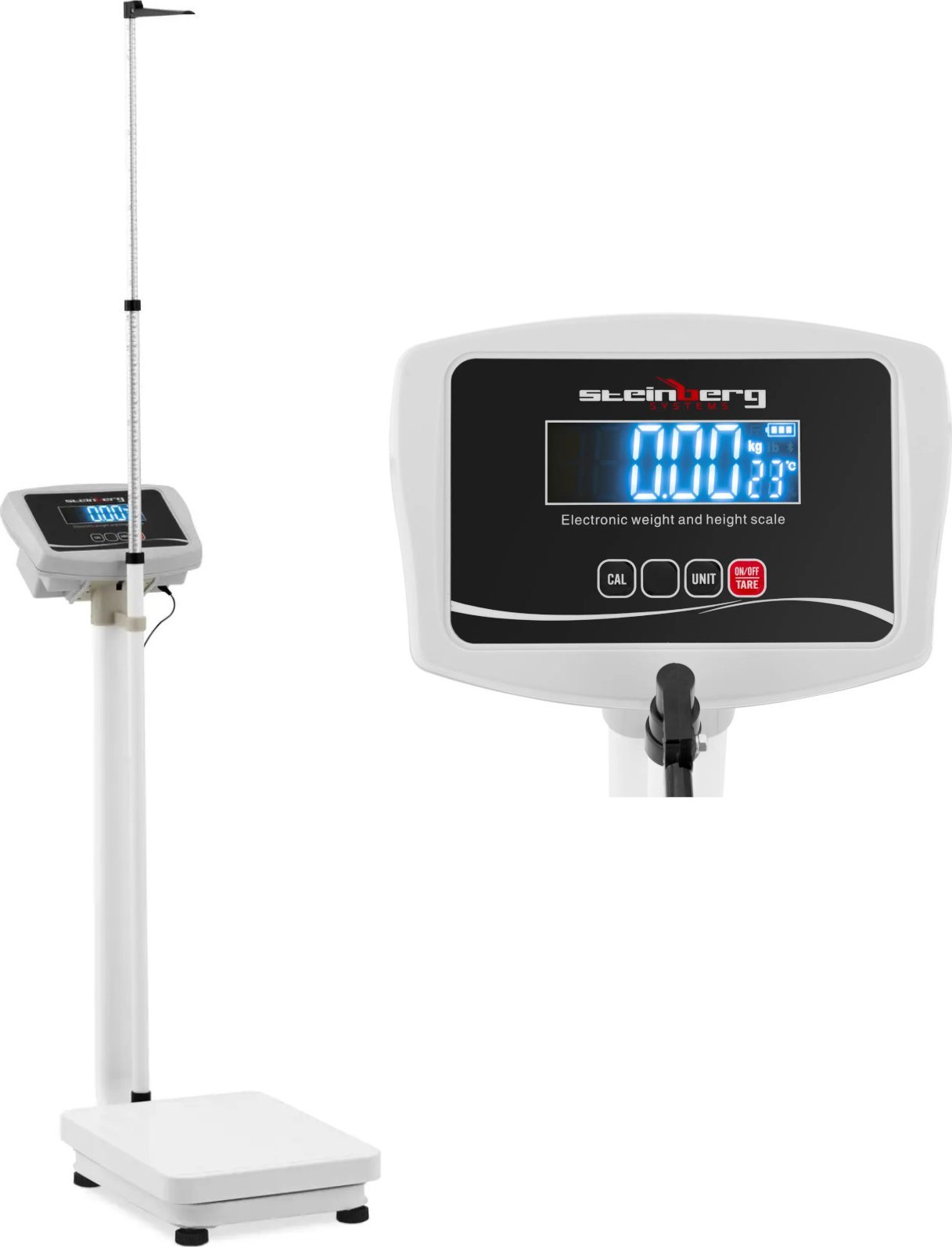 Waga kolumnowa ze wzrostomierzem 30 x 40 cm 2 m 200 kg / 0.1 kg Waga kolumnowa ze wzrostomierzem 30 x 40 cm 2 m 200 kg / 0.1 kg