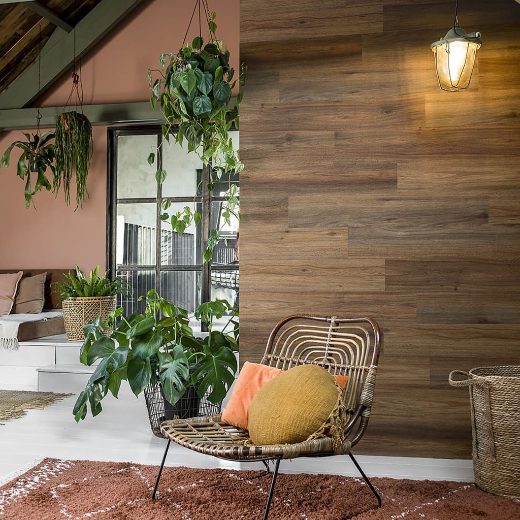 WallArt WallArt Listwy drewnopodobne w stylu naturalnego dębu, ciepły brąz