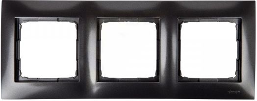 Kontakt-Simon Ramka potrójna SIMON54 uniwersalna antracyt - DR3/48