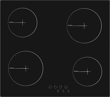 Płyta grzewcza Simfer Simfer | Hob | H6.040.DECSP | Vitroceramic | Number of burners/cooking zones 4 | Touch | Black