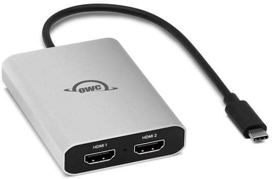 USB-C Dual HDMI 4K Display Adapter with DisplayLink for Apple silicon M1, M2, M3, and M4 Macs (No Power Pass-Through)