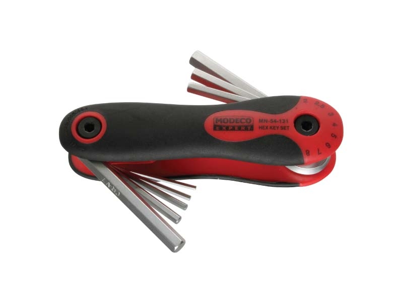 Modeco Zestaw kluczy imbusowych hex wielofunkcyjne 2-8mm 8szt. (MN-54-131)