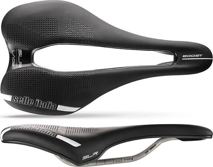 Selle Italia Siodło SELLE ITALIA SLR BOOST LADY SUPERFLOW S (id match - S3) ti 316 tube 7, fibra-tek, czarne (NEW)