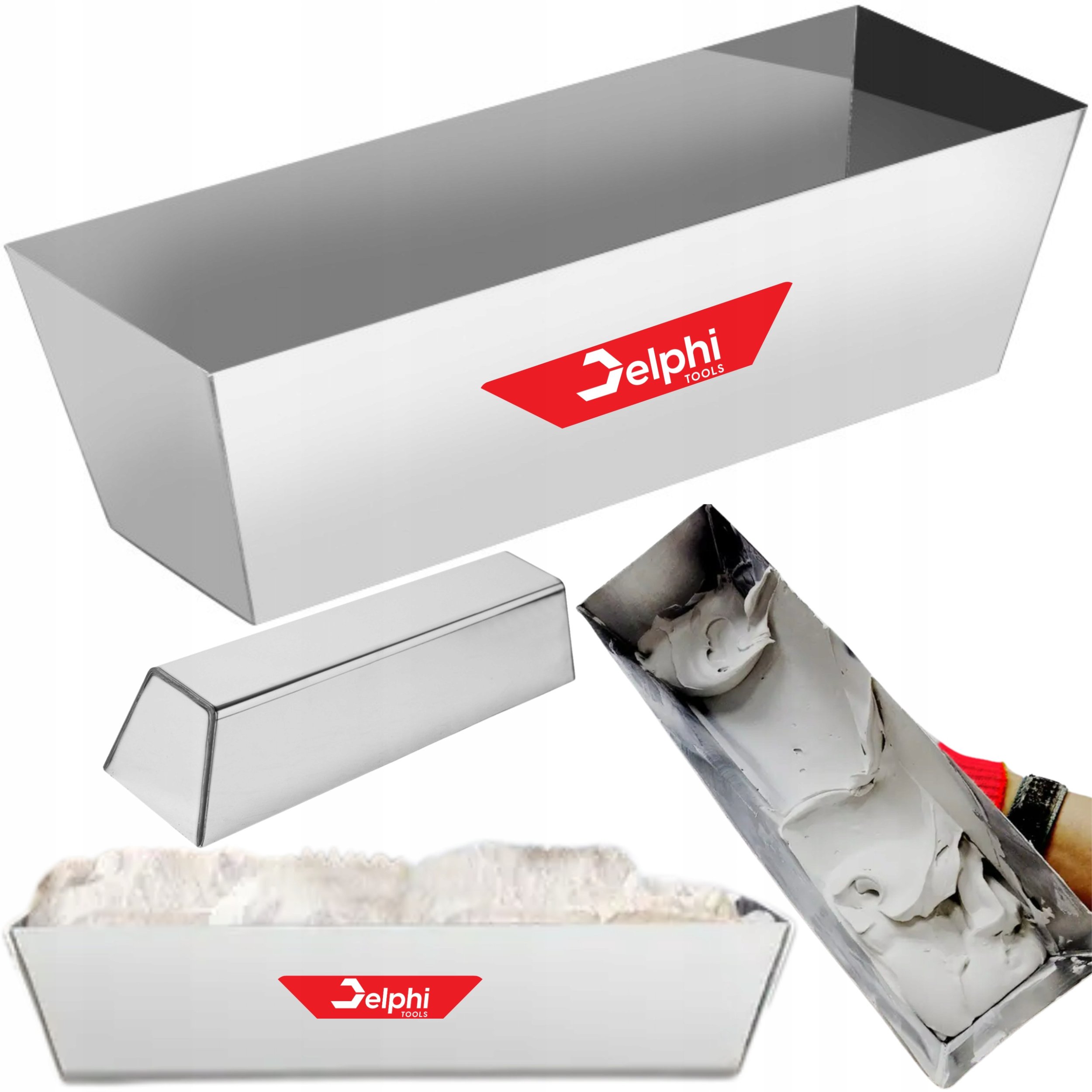 KUWETA DO SZPACHLOWANIA GŁADZI TYNKU GIPSU 35,5x10,5cm STAL NIERDZWENA