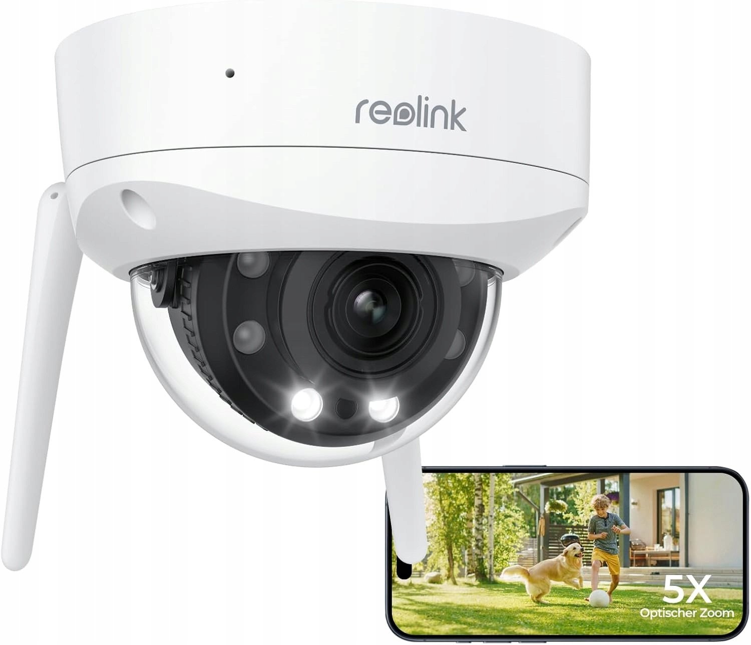 Reolink Kamera monitoringowa 8 MP WLAN 2,4/5 GHz WiFi 5xzoom 30m IK10