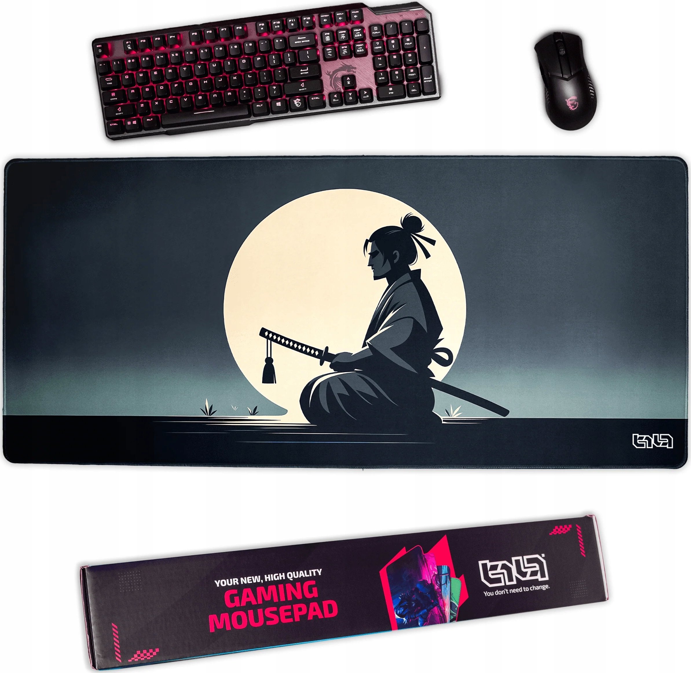 Podkładka Tilt PODKŁADKA POD KLAWIATURĘ Samurajski Spokój 90x40 TILT Gamingowa Na biurko