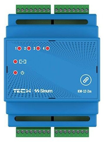 Moduł karta wejść na szynę DIN KW-12-2m Tech sterowniki