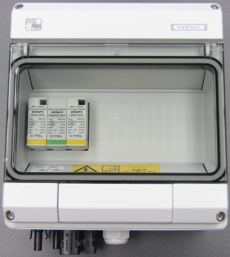 Hensel Zestaw przyłączeniowy PV - AC 1 SPD CITEL typu 1+2 1 MCB 16A 3P KV PV AC1+2 600001C