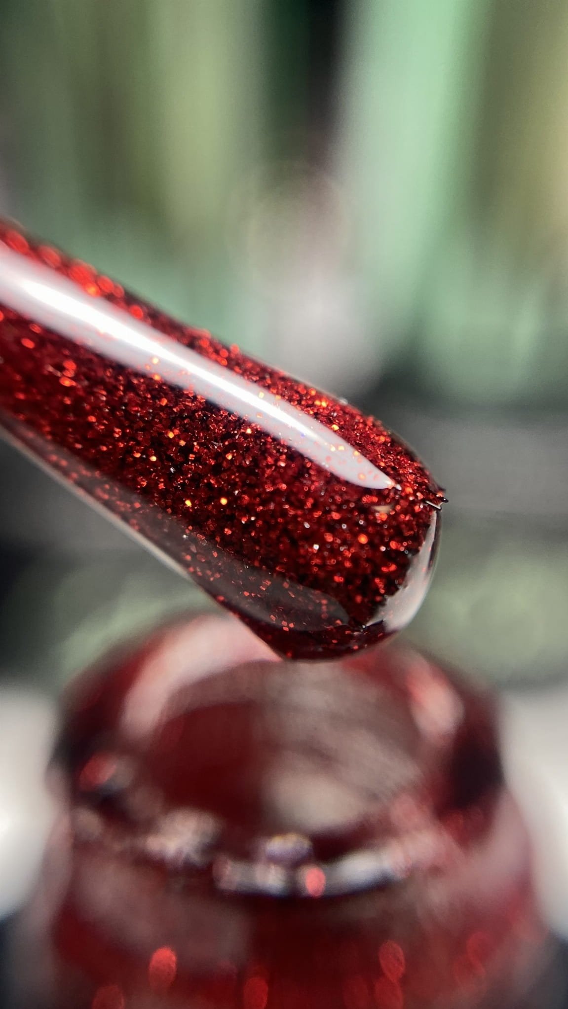 Cosmetics Zone Cosmetics Zone Lakier hybrydowy hipoalergiczny brokatowy czerwony 7ml Lady First G011