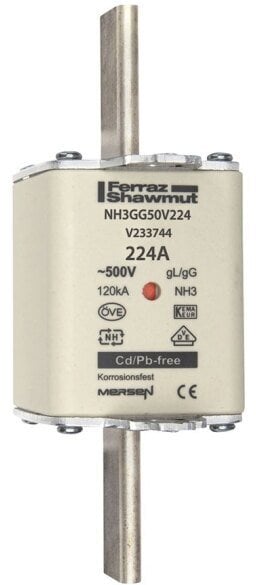 Wkładka bezpiecznikowa NH 3C 224A 500VAC gG V233744