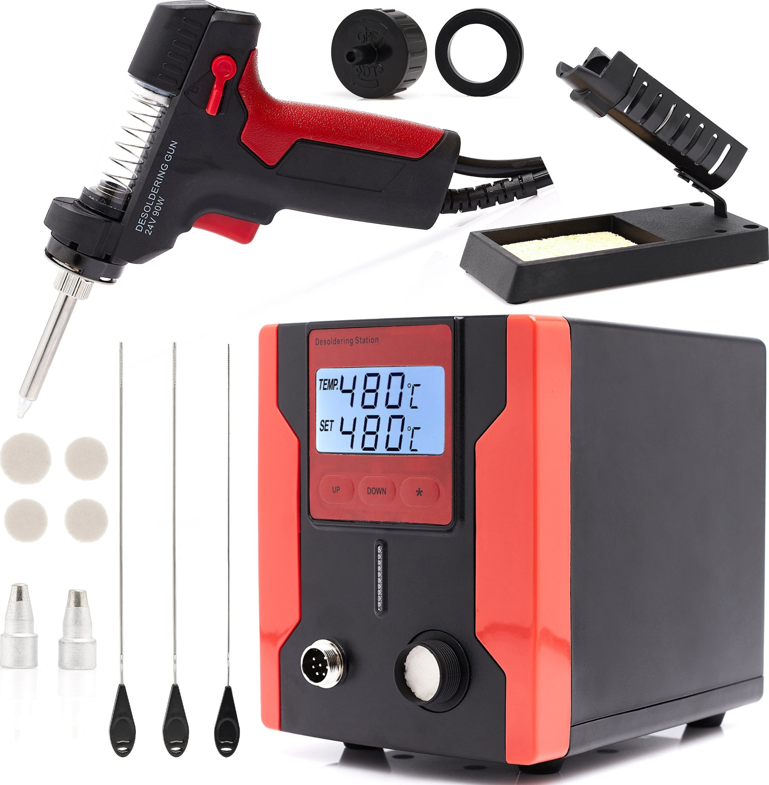 Rozlutownica Stacja Rozlutownicza Odsysacz ZD-8915 Zestaw Akcesoriów