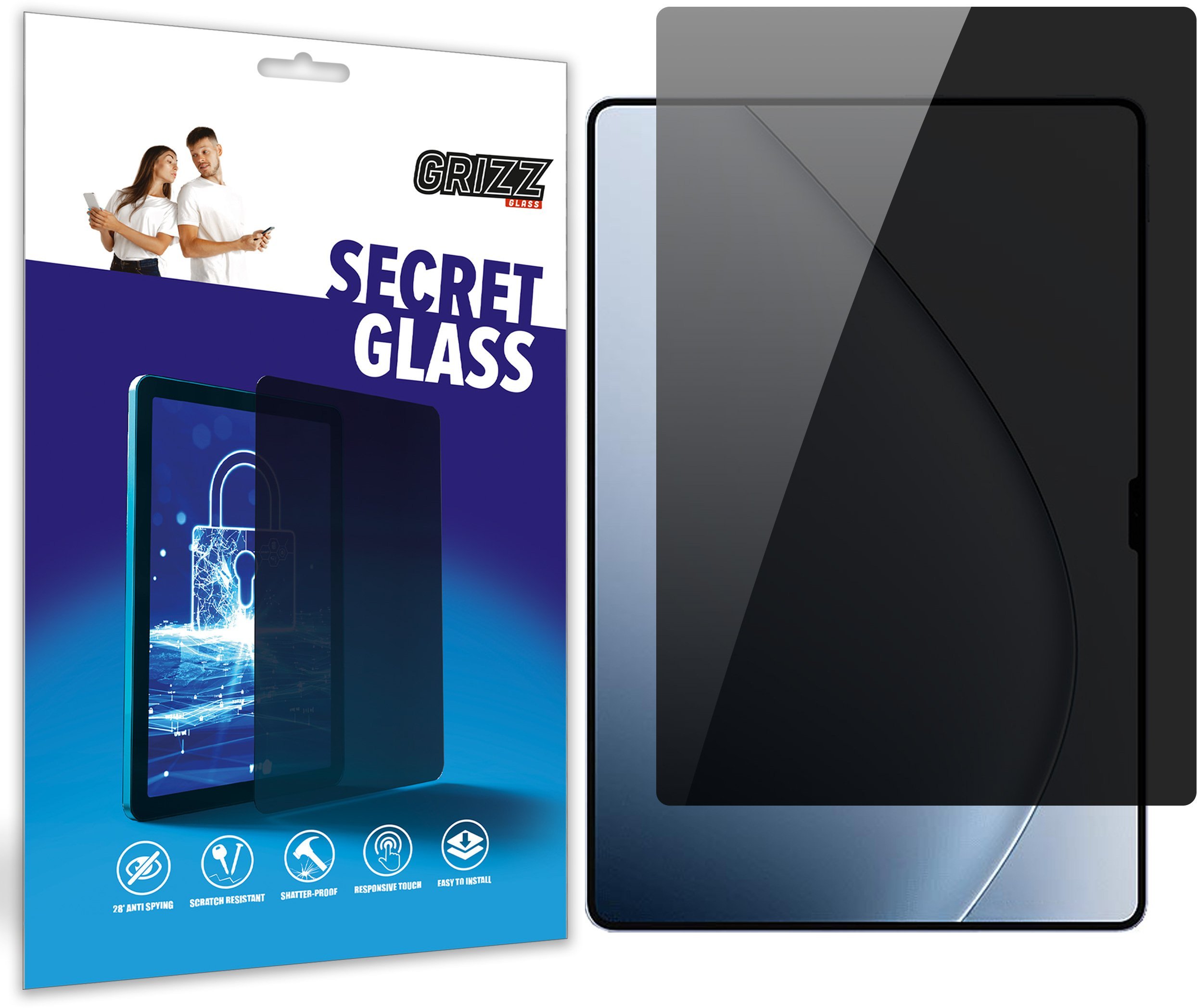 Matowe szkło prywatyzujące GrizzGlass SecretGlass do Xiaomi Pad 7 Ultra