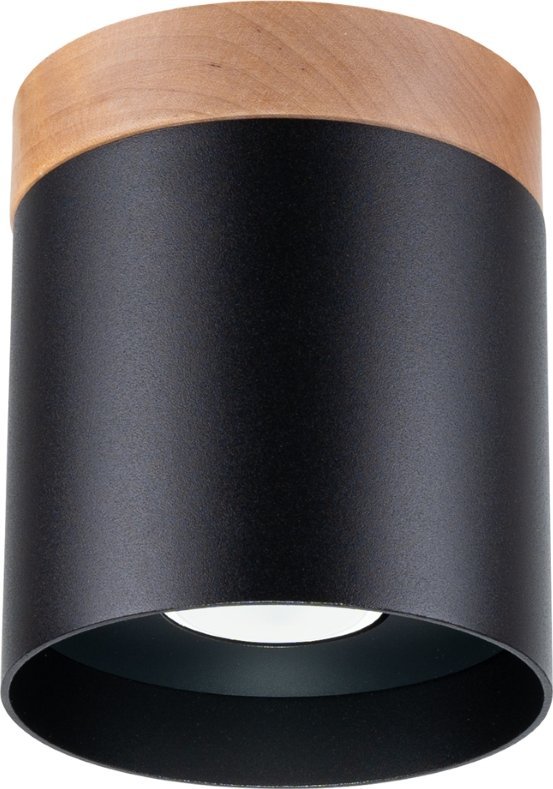 Lampa sufitowa Sollux Lighting SOLLUX Plafon RIF czarny 1 x GU10 SL.1349