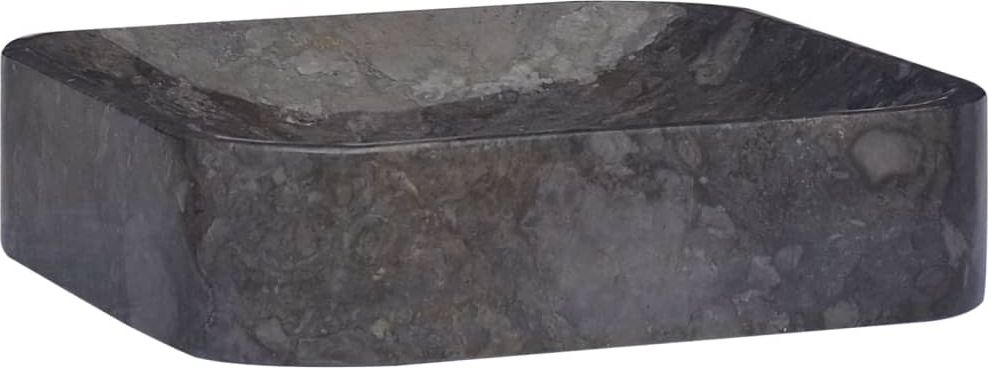 Umywalka vidaXL Umywalka, czarna, 40x40x10 cm, marmurowa