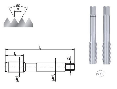 Fanar Gwintownik lewoskrętny ręczny M16 2szt. (A1-260001-0160)
