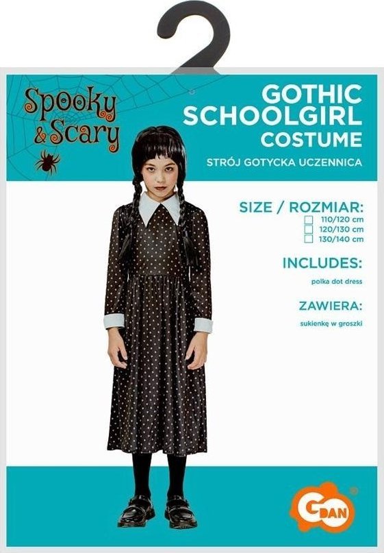 GoDan Strój gotycka uczennica 120/130cm