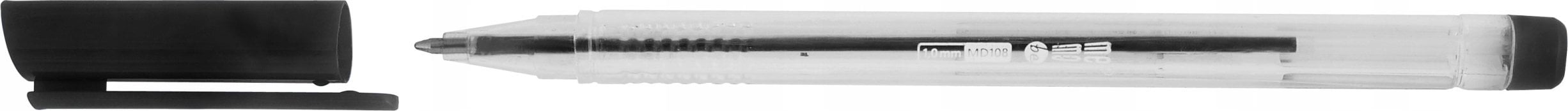 MemoBe Długopis biurowy czarny tuba (25szt) MemoBe