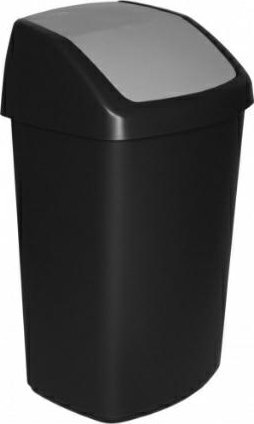 Curver CURVER KOSZ NA ŚMIECI 50L /CZARNY/ SREBRNY