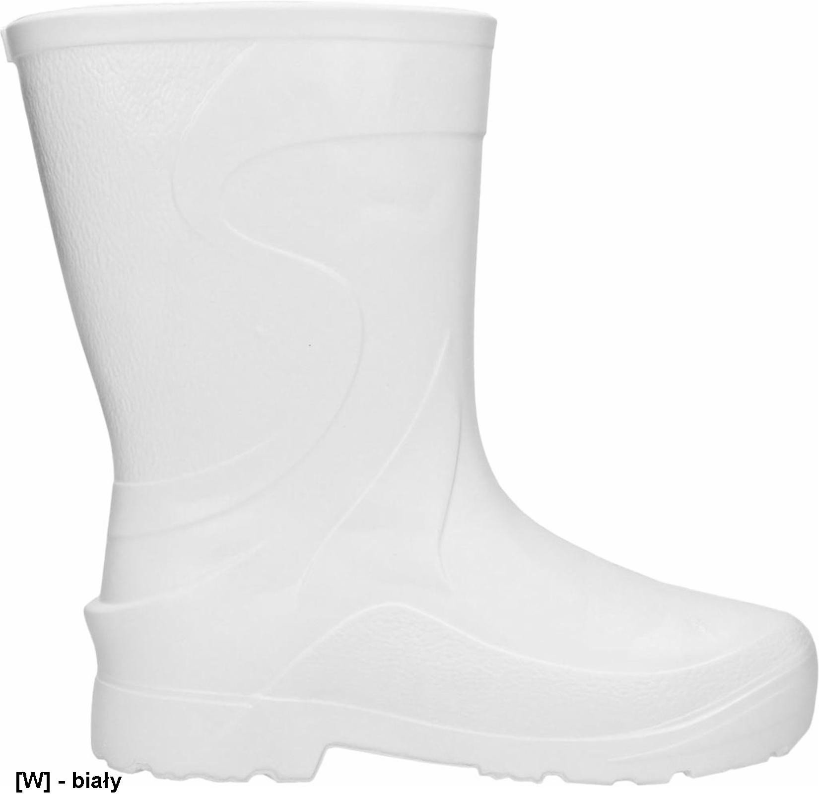 Buty damskie cholewa spód EVA skarpeta trójwarstwowa higieniczna włóknina podeszwa urzeźbiona antypoślizgowa budowa gospodarstwo rolne - biały 42