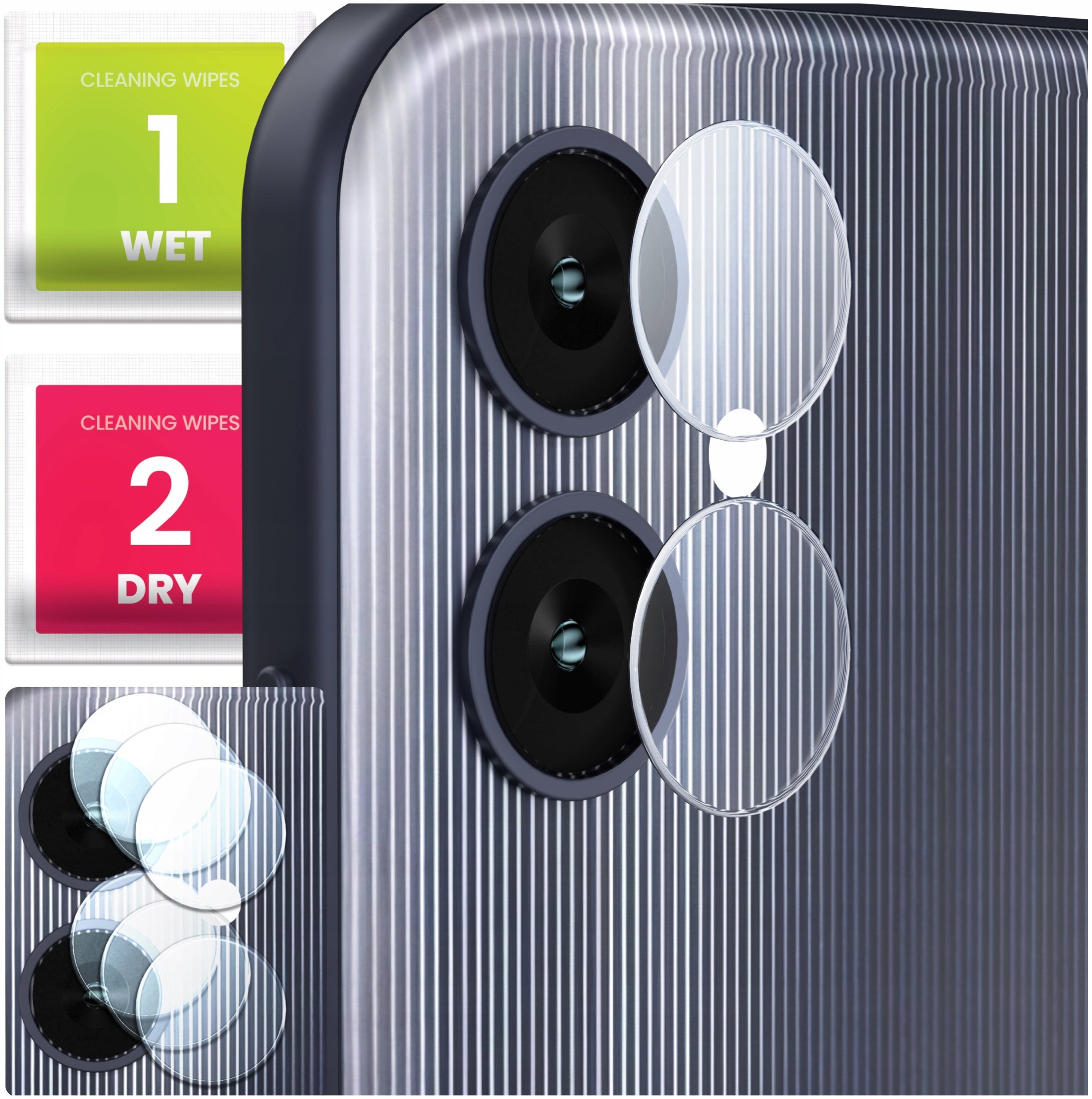 3-PAK Szkło Na Aparat Do Samsung Galaxy A05 (Hartowane, Na Obiektyw, 9H)