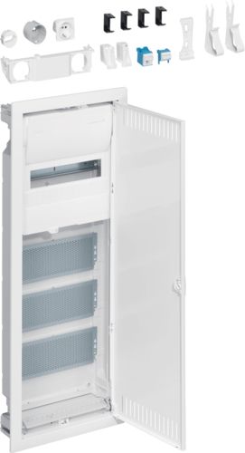 Hager Rozdzielnica hybrydowa podtynkowa 12 modułowa z płytą montażową volta (VU601PLH)