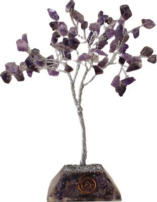 Art-Pol Drzewko Szczęścia z Orgonitem - Ametyst | 80 kamieni