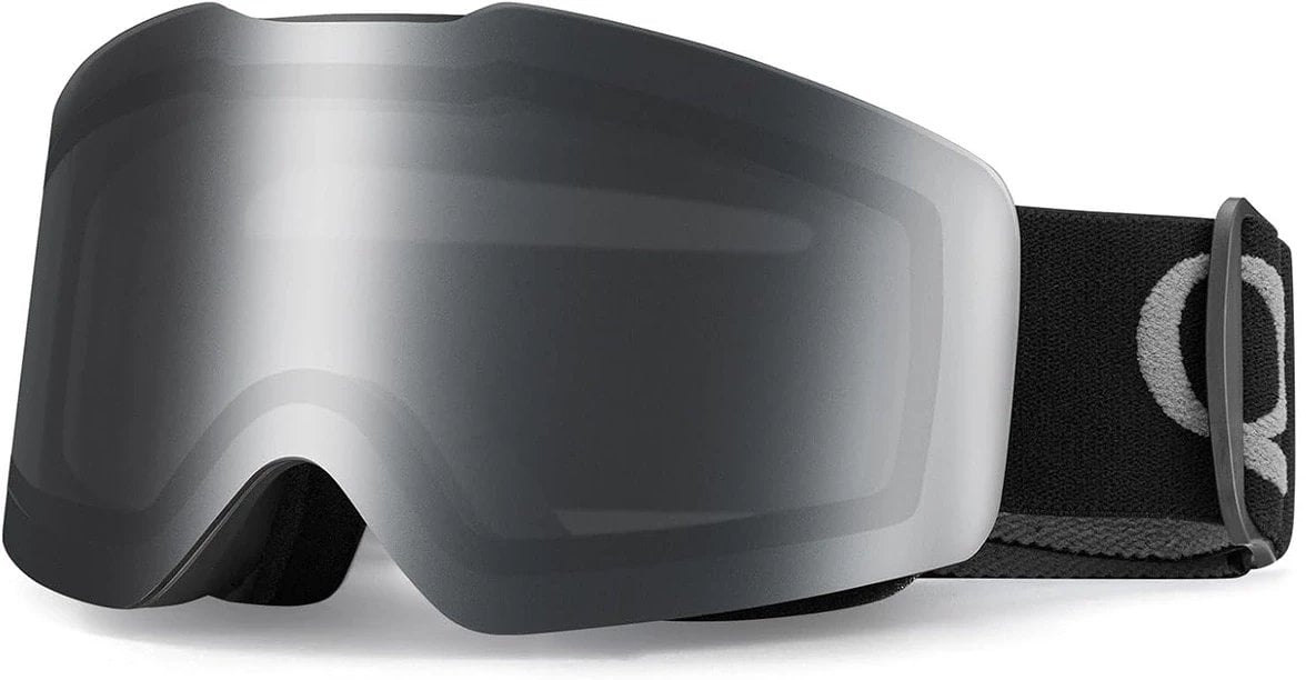 Gogle narciarskie Qunature Black bezramkowe - czarne