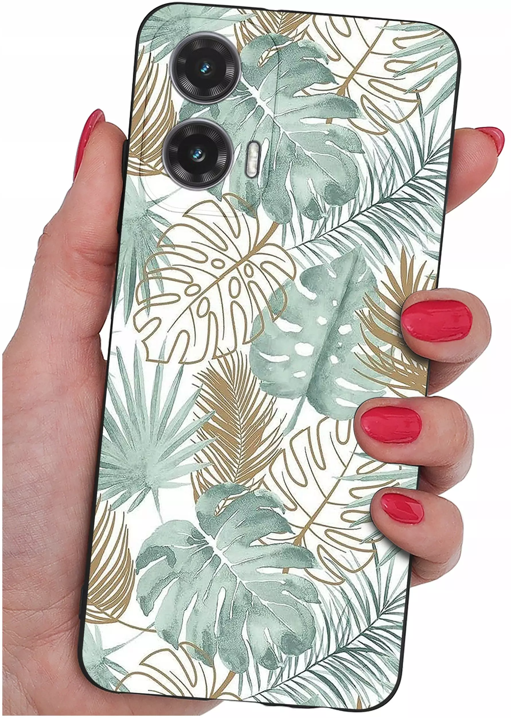 Etui do Motorola Moto G35 5G WZORY |SILIKONOWE MATT CASE + SZKŁO 9H