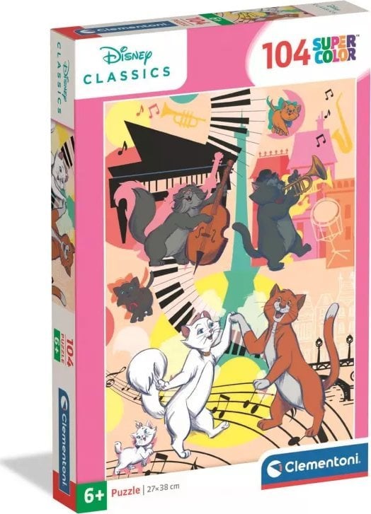 Clementoni Puzzle SuperColor Aristocats 104 elementy (25048)