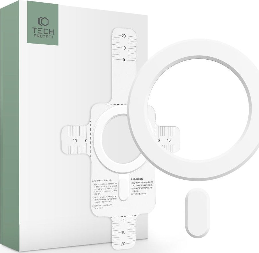 Tech-Protect Pierścień MagSafe Tech-Protect Magmat Magsafe Universal Magnetic Ring White