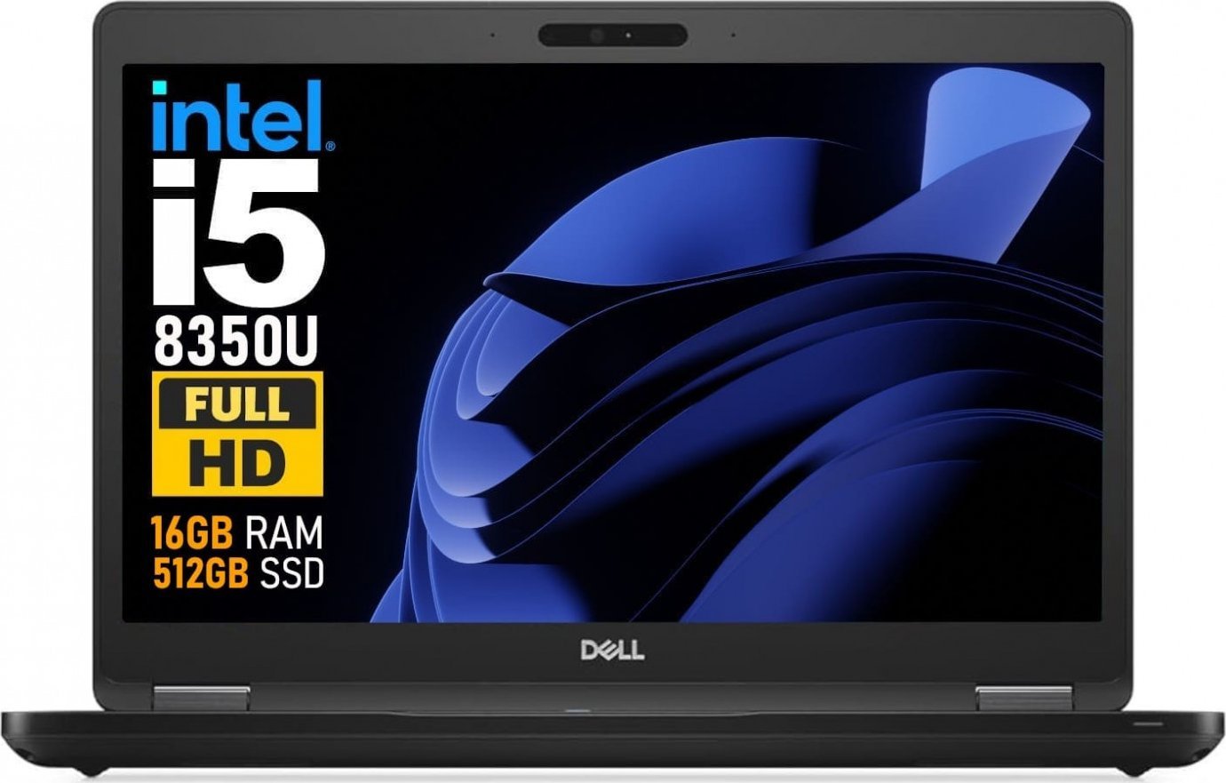 Latitude 5490 i5-8350U 16GB 512GB SSD FHD IPS Win11 Pro Szybki Ultrabook