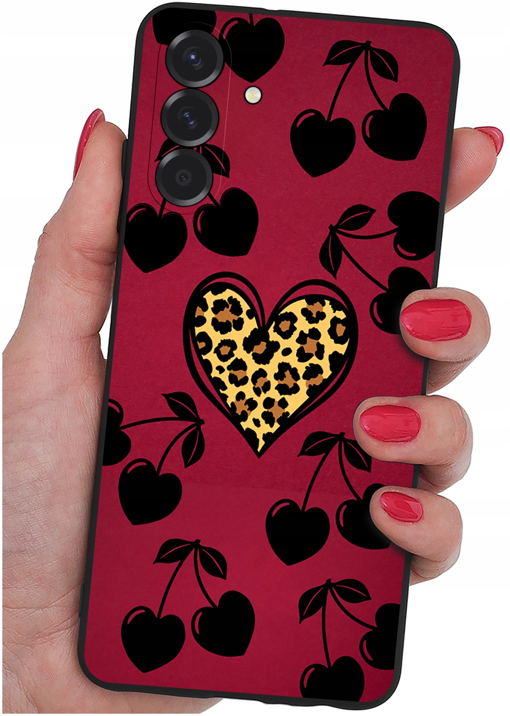 krainaGSM ETUI do Samsung A56 5G | wzory | SILIKONOWE MATT CASE + SZKŁO 9H