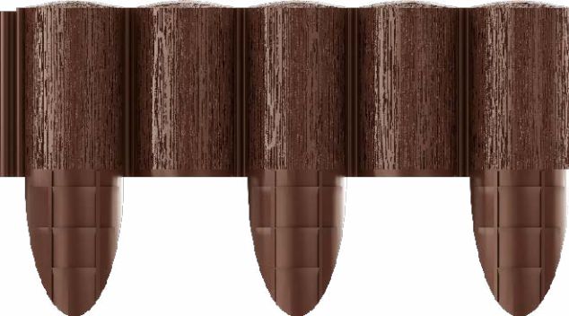 Cellfast Palisada ogrodowa Eco brązowa 17cm x 2,4m 5 części (34-031)