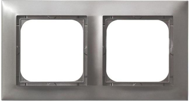 Ospel Ramka podwójna Impresja tytan (R-2Y/23)