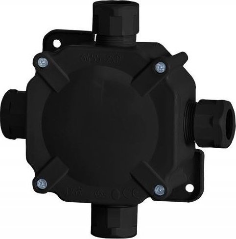 Onnline Puszka hermetyczna F11 z zaciskiem - czarna IP67